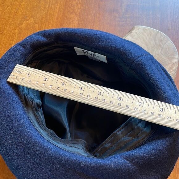 Vintage London Fog Sterling Edition Wool Bowler / Derby Hat in Navy main image 4